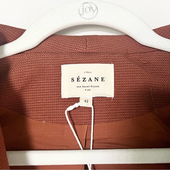 NWT Sezane Alvin Jacket Hazelnut Sz 42 (US XL) - Picture 4 of 8